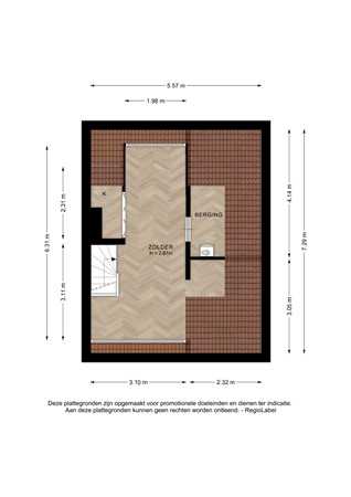 Floorplan - Oudegoedstraat 50, 7413 EH Deventer